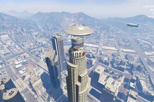 UFO on Maze Bank Tower